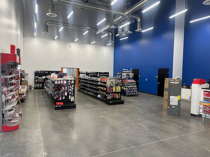 Hughes Supply Buckeye wholesale plumbing supply shop interior